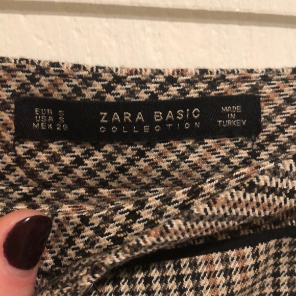 ZARA Checked Button-up Skirt - Picture 3 of 4